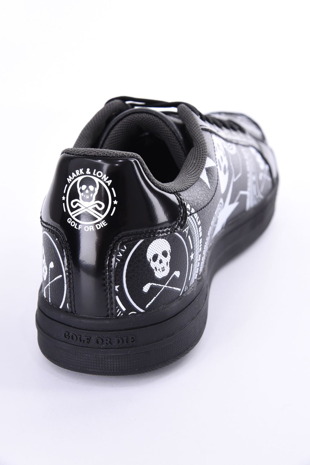 【2026AW 木村拓哉さん着用】 ATRAS SPIKELESS GOLF SNEAKERS / ロゴグラフィック ローカット スパイクレススニーカー (ブラック)