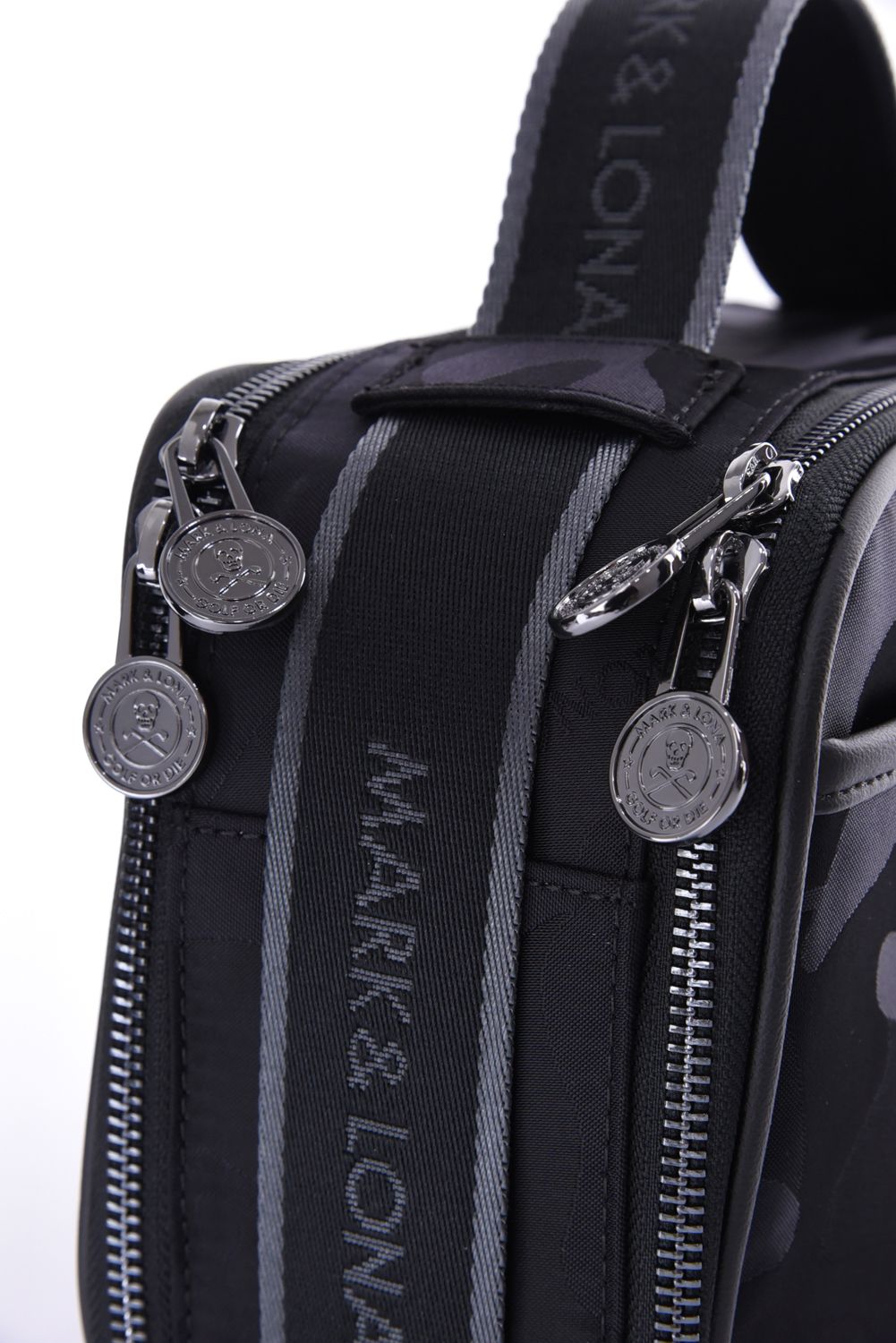 【26AW】 PREMIUM GAUGE 2-WAY BAG / コーデュラナイロン シンセティックレザー スカルカモジャカード 2WAYバッグ (ブラック)