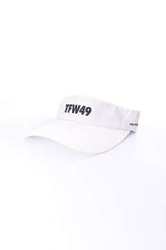 TAFFETA SUN VISOR / ブランドロゴ サンバイザー (ホワイト)