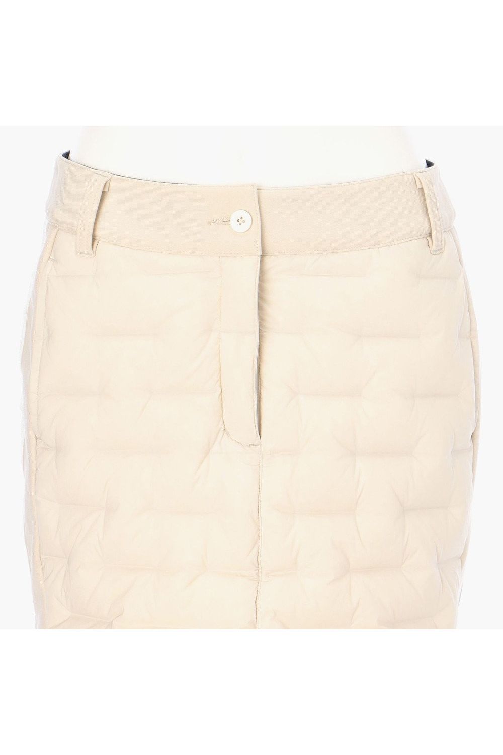 【25AW】【レディース】 WOMEN'S HYBRID DOWN SKIRT / ストレッチタフタ ダイヤモンドロゴ ハイブリッドダウンスカート (ベージュ)