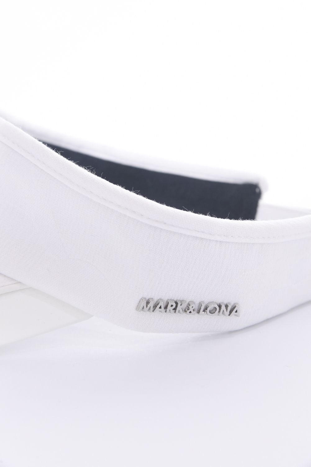 【2026SS 木村拓哉さん着用 VOL.1】 GAUGE CAMO LEATHER TRIM VISOR / カモフラージュパターン 異素材切り替え メタルプレート サンバイザー (ホワイト)