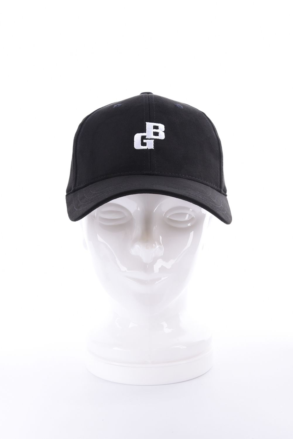 【26AW】 MEN’S SUEDE SMALL BG LOGO CAP / スウェード素材 スモールBGロゴ キャップ (ブラック)