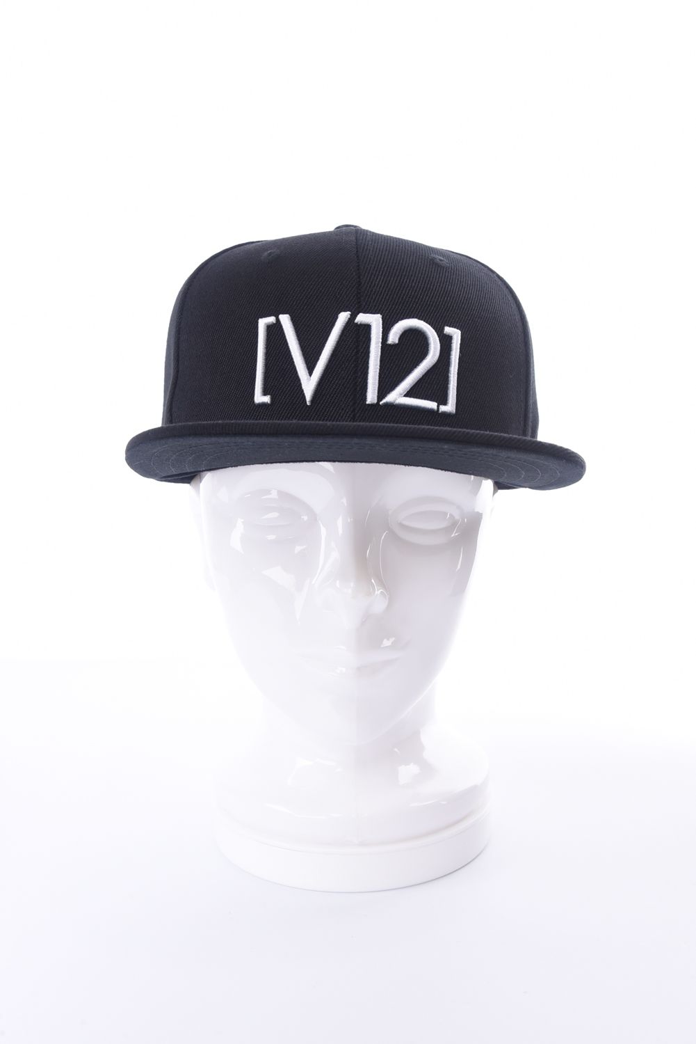 FLAT V12 CAP / アイコンロゴ キャップ ブラック