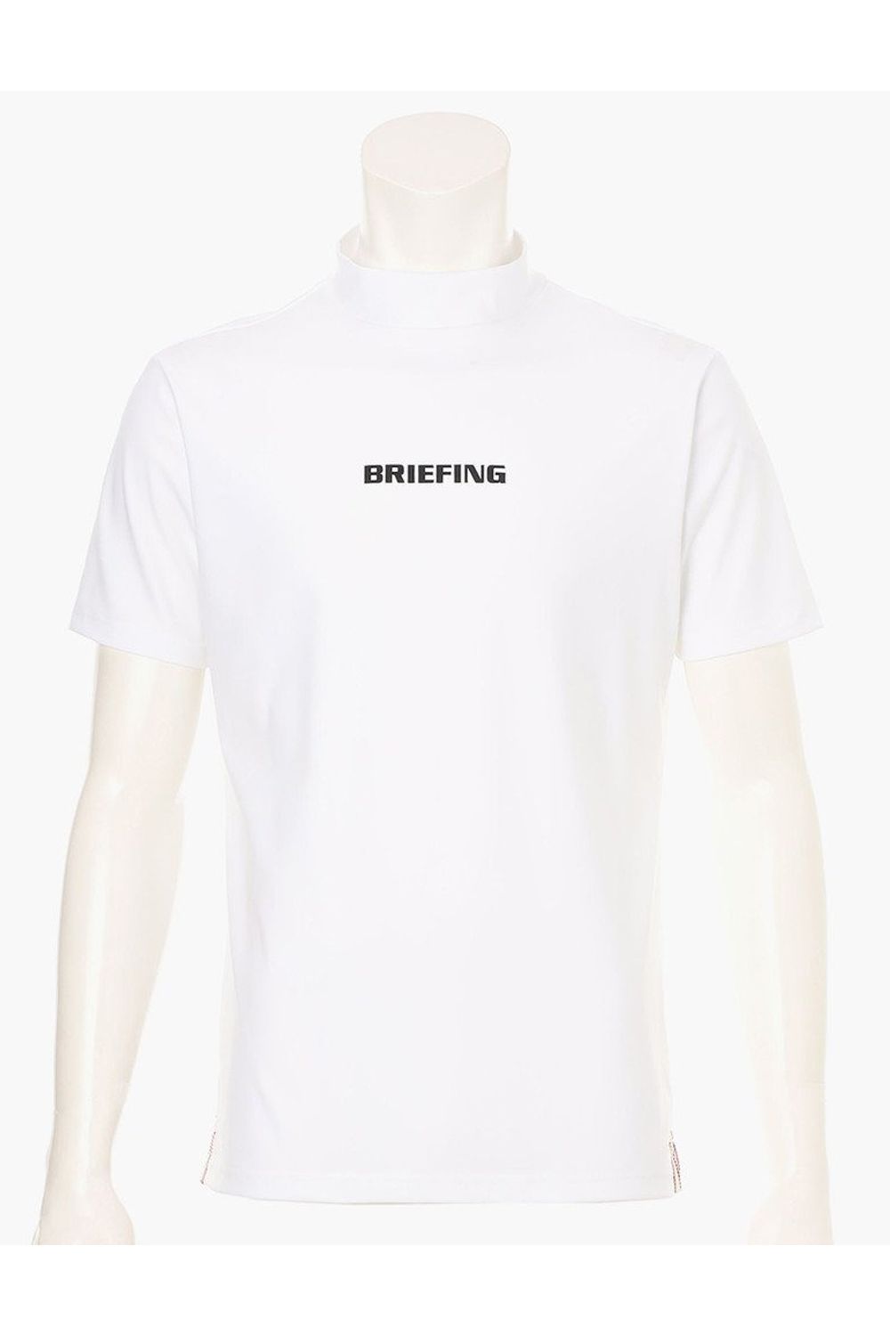 【26SS】 MEN'S TOUR HIGHNECK / ベーシック ブランドロゴ モックネックTシャツ (ホワイト)