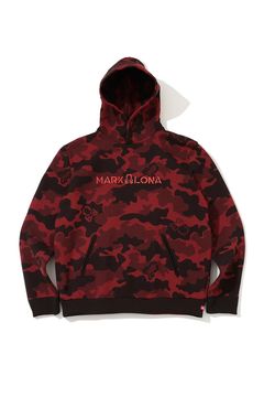 【2026AW 木村拓哉さん着用】 MERCURY CAMO JACQUARD KNIT HOODIE / ジャパンメイド カモフラジャカード ニットパーカー (レッド)