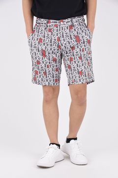 1PIU1UGUALE3 LOGO SHORT PANTS / ブランドロゴ ベーシック ショートパンツ (グレー)