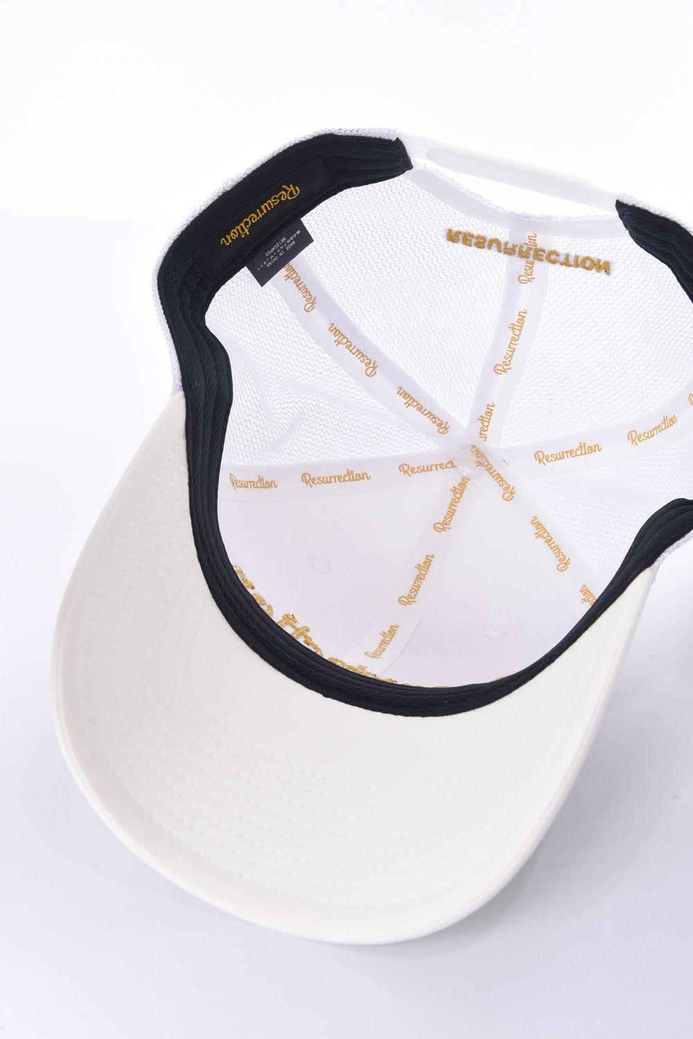 Resurrection - GM EMBOSS MESH CAP / ブランドロゴ刺繍