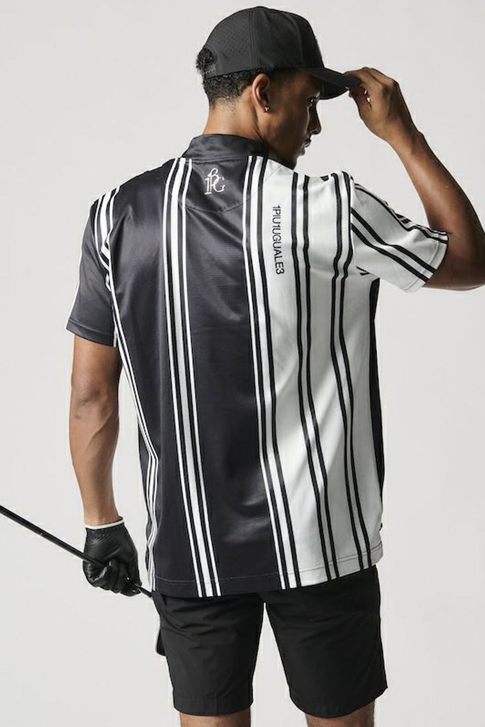 1PIU1UGUALE3 GOLF - 【25SS】 113 GOLF S/S MOCK NECK STRIPE