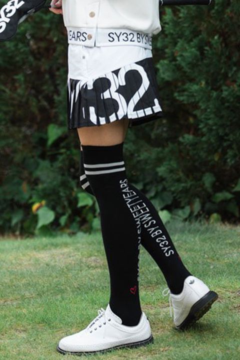 【レディース】CARVICO STRETCH PLEATS SKIRT / カルビコ生地 ストレッチ プリーツスカート (ホワイト)*