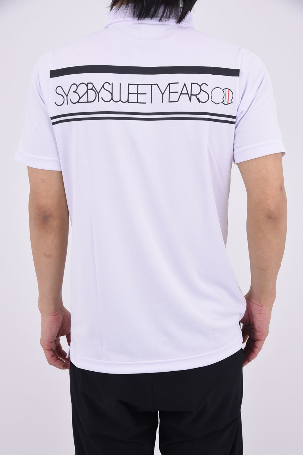 【26SS】 WAVE JQ BACK PRINT POLO / ウェーブ ジャカード バックプリント ポロシャツ (ホワイト)