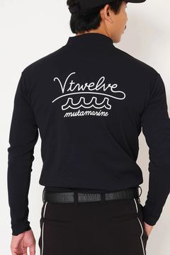 【25AW】 MU12 MOCK / ムータマリン ヴィトゥエルヴ コラボ モックネック Tシャツ (ブラック)