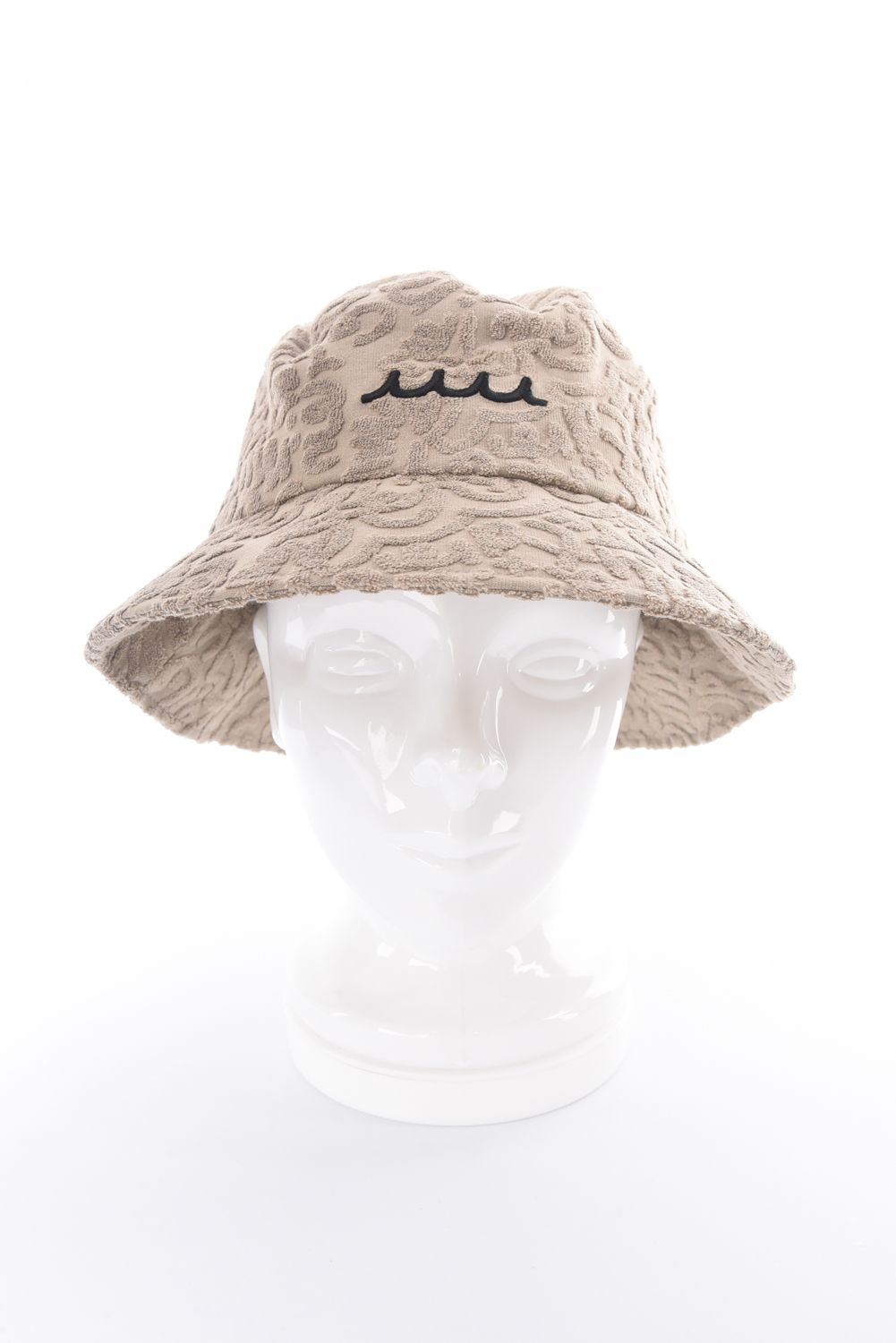 【26SS】 LINE ART PILE BUCKET HAT / パイル生地 ラインアート バケットハット (ベージュ)