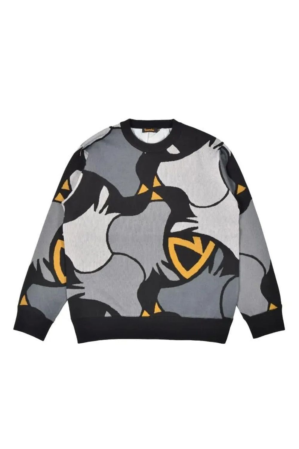 【26AW】 AIRSHUT BIRDSTILE KNIT / エアシャット バーズタイルニット (ブラック/オフホワイト)*