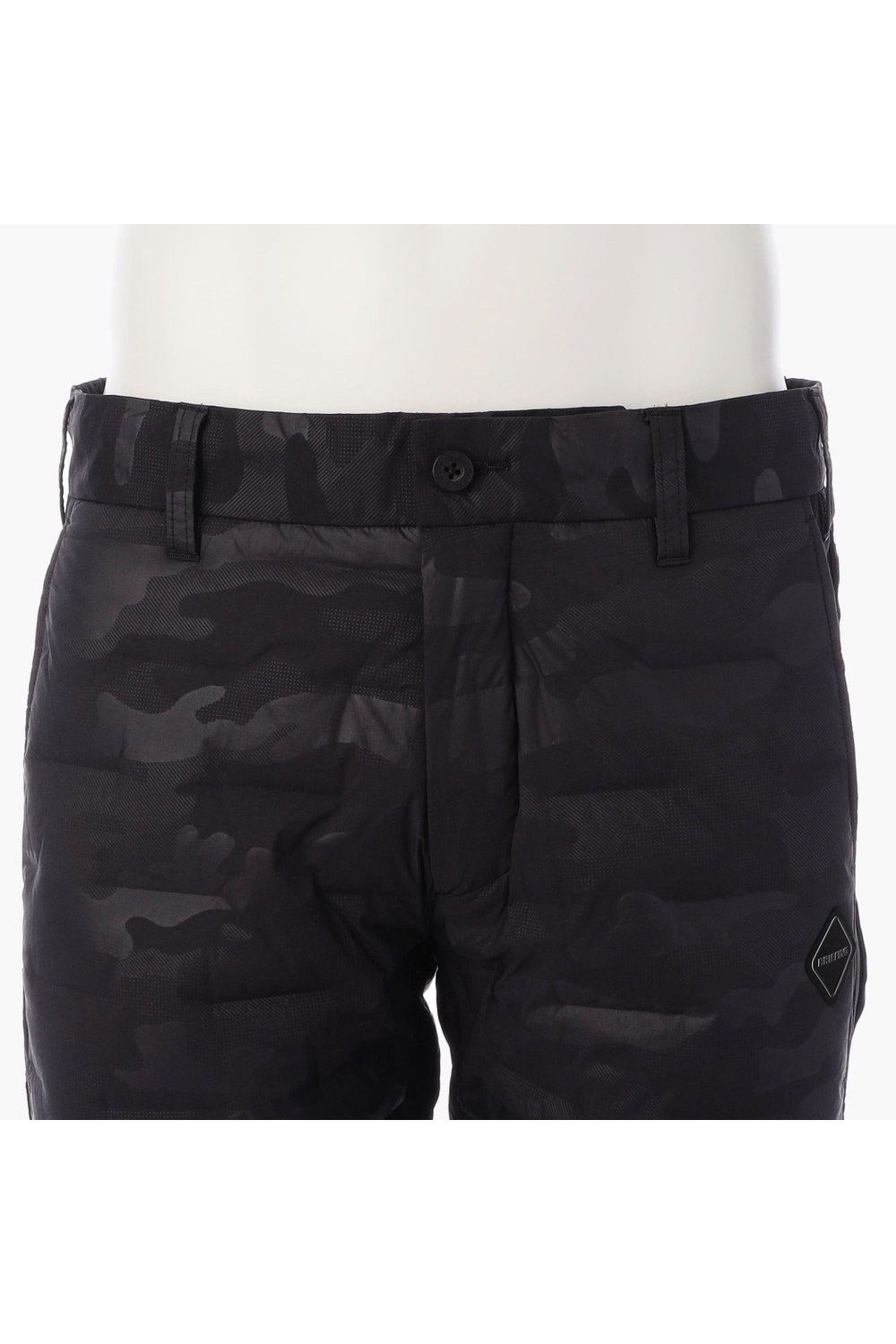 【25AW】 MEN'S HYBRID DOWN PANTS / ストレッチタフタ ダイヤモンドロゴ ハイブリッドダウンパンツ (ブラック/カモ)