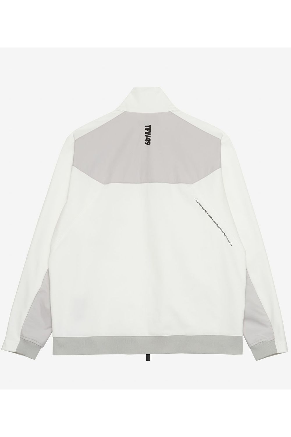 【25AW】 MULTI PURPOSE BLOUSON / ダンボール素材 異素材切り替え トラックジャケット (ホワイト/ライトグレー)