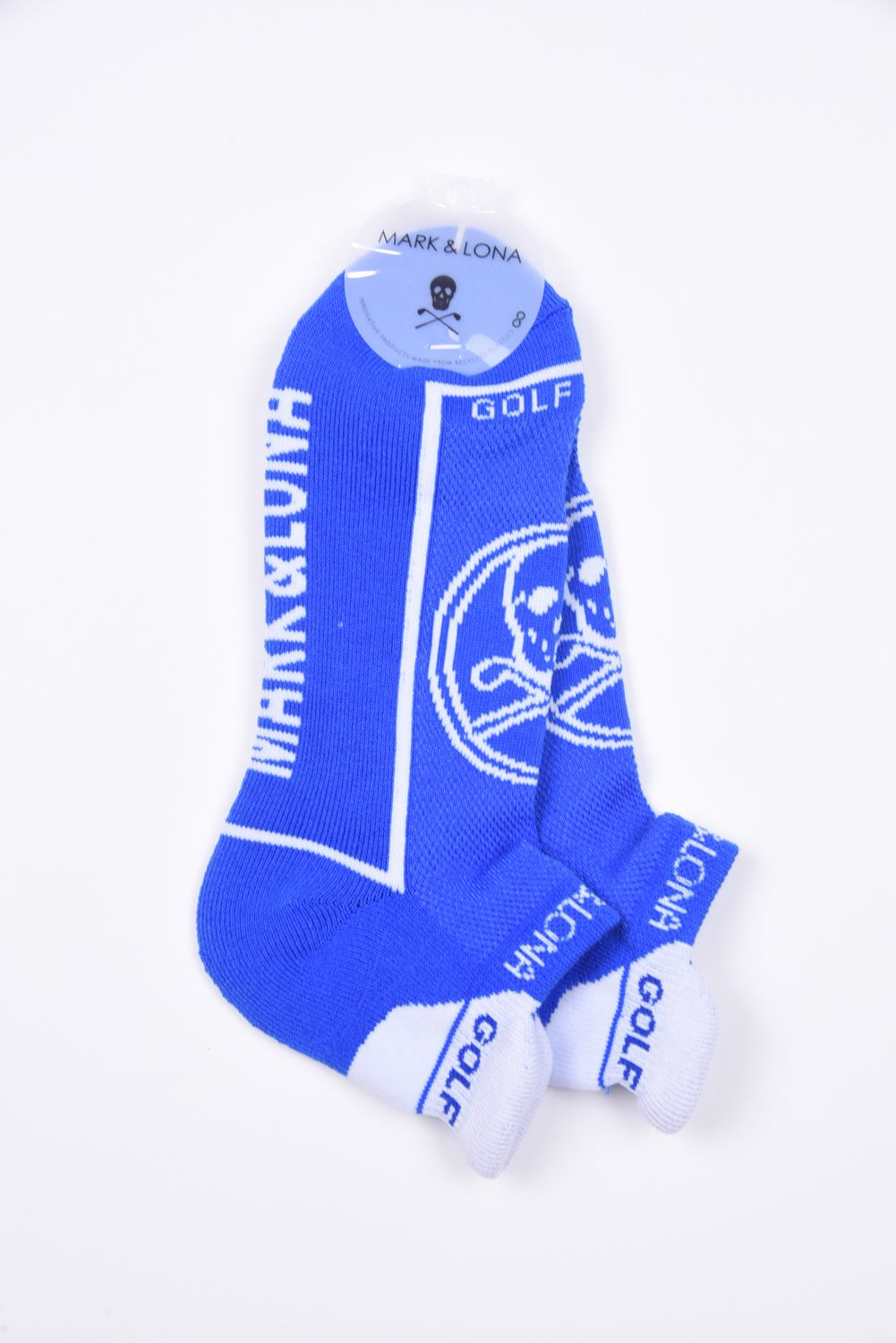 【26SS】 ROUND SKULL ATHLETIC LOW SOCKS / サークルスカルジャカード スニーカー丈 ローソックス (ブルー)