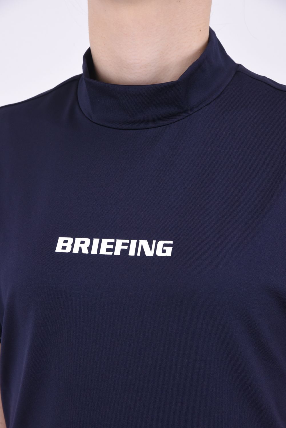 ブリーフィング　レディース　モックネック　ハイネック　ネイビー BRIEFING - 【レディース】 WOMENS TOUR HIGH NECK / ブランド