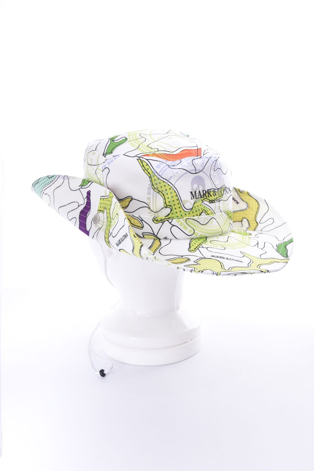 【26SS】 AXON CAMO FIELD HAT / ポリエステルツイル カモフラージュプリント サファリハット (ホワイト)