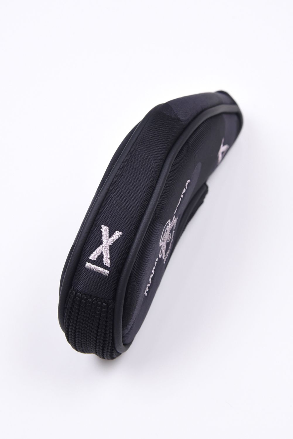 PREMIUM GAUGE IRON COVER / コーデュラナイロン レザーパイピング オリジナルカモジャカード アイアンカバー9個セット (ブラック)