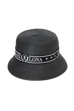 【26SS】 MIRAGE RAFFIA HAT / ラフィア調ペーパー素材 リゾートライク バケットハット (ブラック)