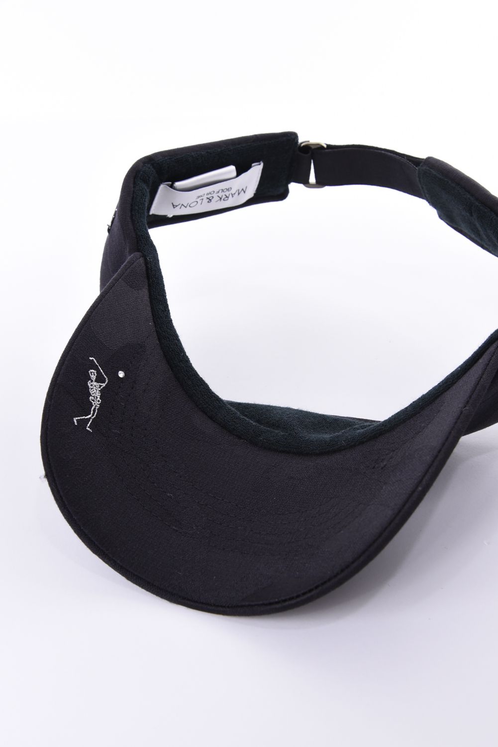 【26AW】 MERCURY CAMO STRETCH VISOR / シグネチャーカモ ブランドロゴ刺繍 ストレッチバイザー (ブラック)