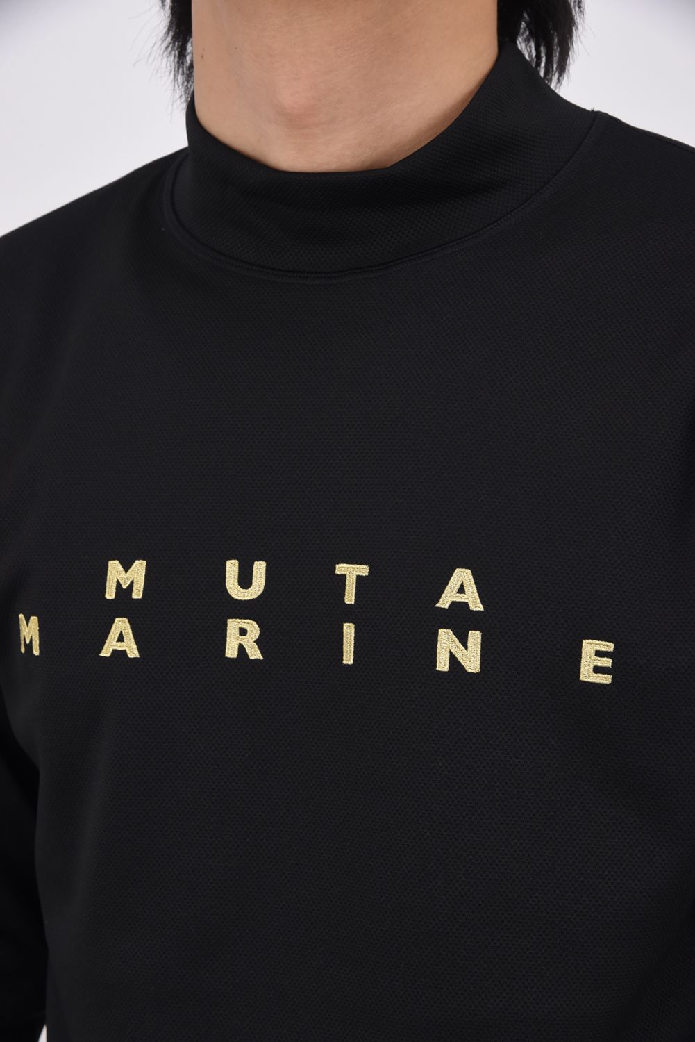 【25AW】 STRETCH MOCK NECK / ストレッチ モックネック Tシャツ (ブラック)