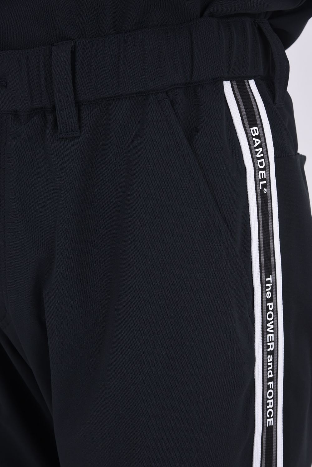 【26SS】 CONCEPT NOTES TAPING HALF PANTS / カノコ素材 デザインテープ ショートパンツ (ブラック)