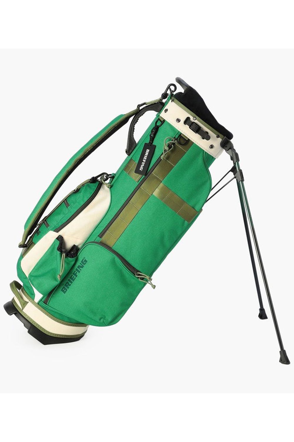 【銀行振込・代金引換不可】【返品・交換不可】 CR-8 #02 / スタンドタイプ キャディバッグ (グリーン/アイボリー)