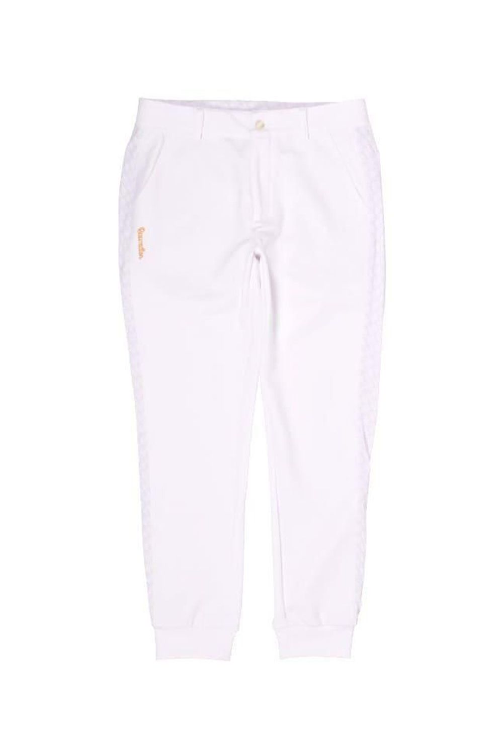 【26SS】 GM SIDE LINE RIB PANTS / モノトーンシリーズ サイドライン リブパンツ (ホワイト)*