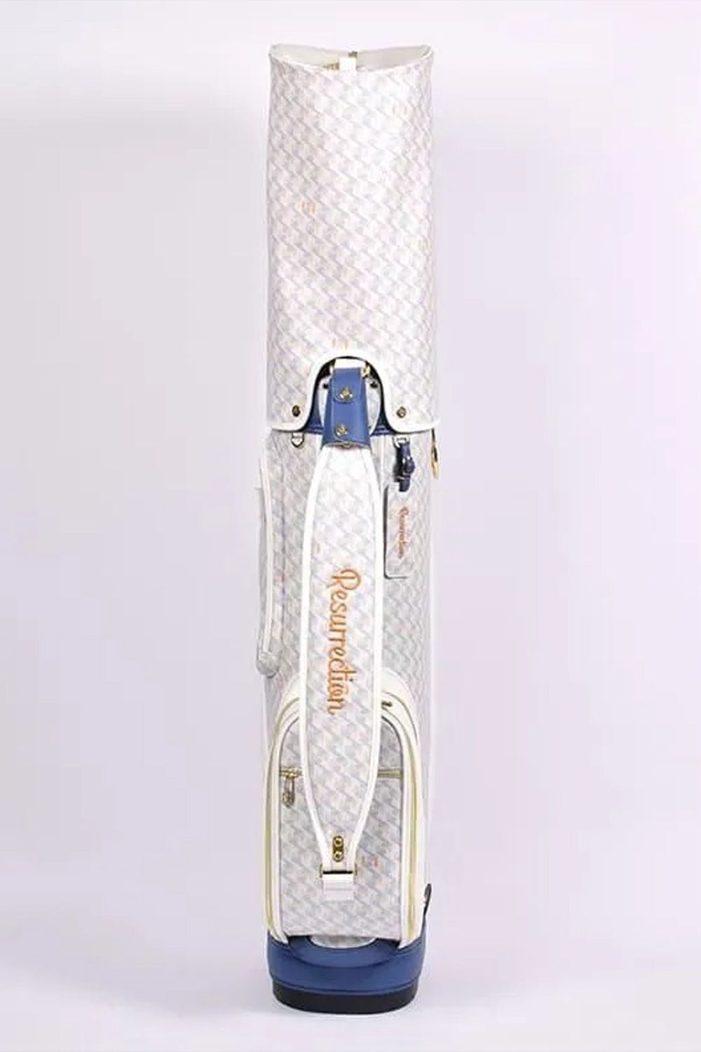 【10周年記念限定品】 RALLINA (ラリーナ) / ブランドオリジナルテキスタイル カートタイプ キャディバッグ （オーシャンホワイト）