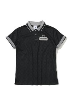 【26SS】【レディース】 ADAMANT JACQUARD POLO / ダイヤチェックジャカード ブランクスカルチャーム ポロシャツ (ブラック)