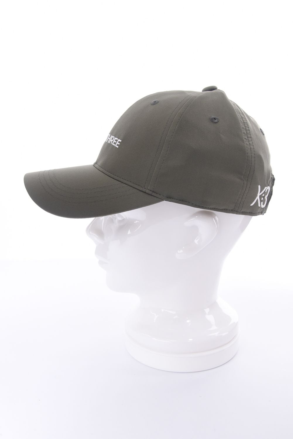 LOGO CAP / ロゴ刺繡 ベースボールキャップ (カーキ)