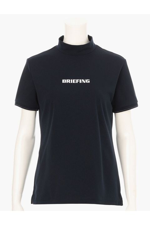 【26SS】【レディース】 WS TOUR HIGHNECK / ブランドロゴ モックネックTシャツ (ブラック)