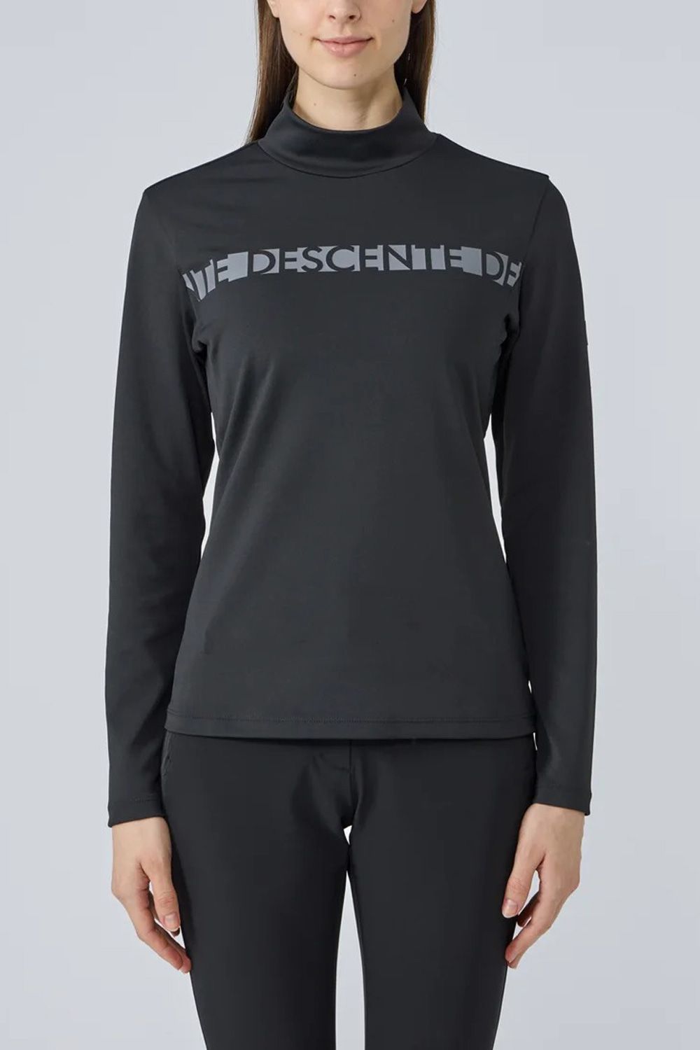 【25AW】【レディース】 防風ベアスムースモックネック長袖シャツ (ブラック)