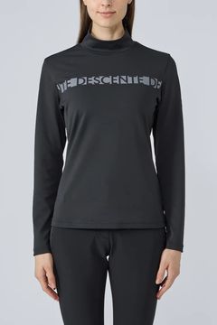 【25AW】【レディース】 防風ベアスムースモックネック長袖シャツ (ブラック)