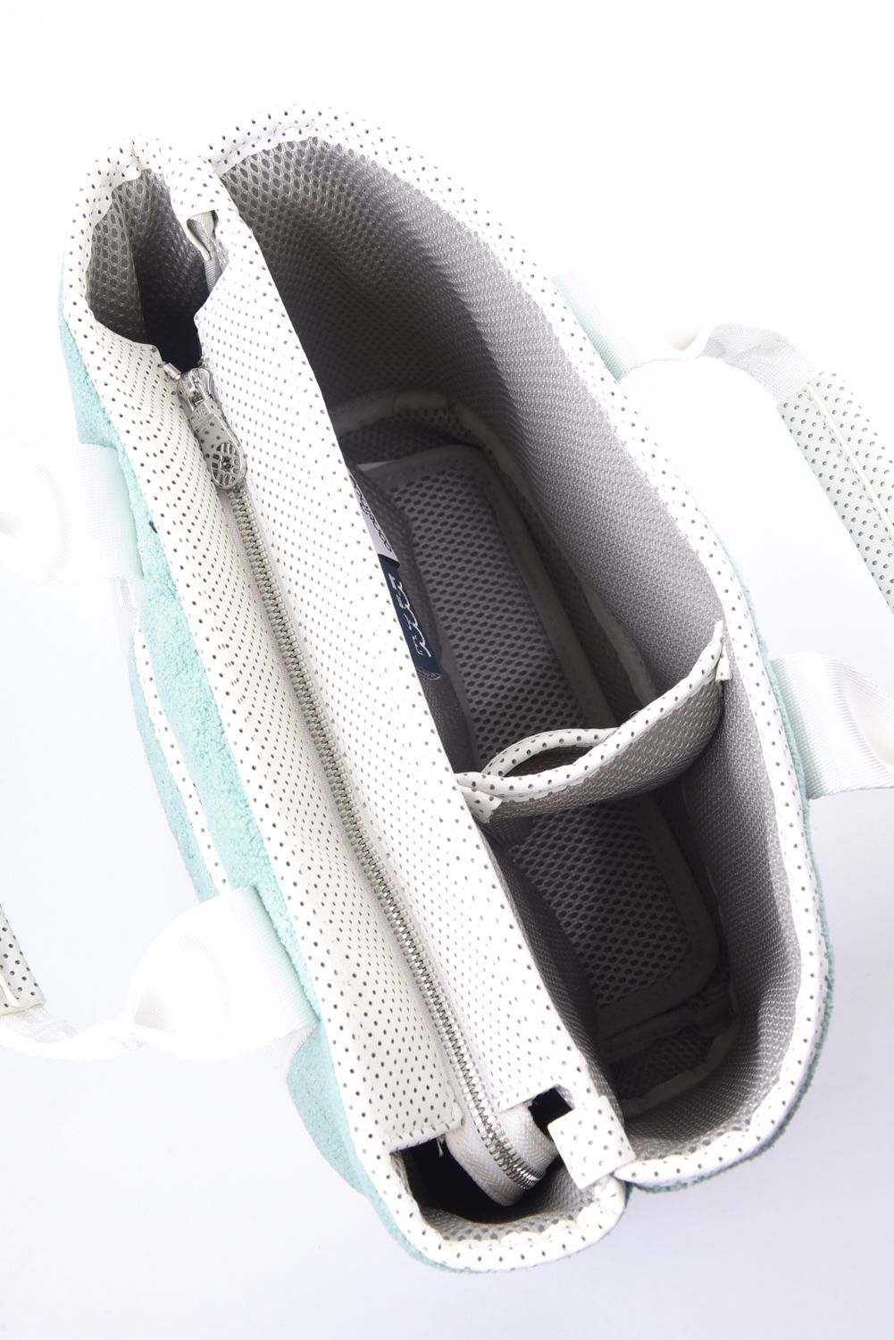【26SS】 PILE PARTITION TOTE BAG / パイル生地 パーテーショントートバッグ (ライトグリーン)
