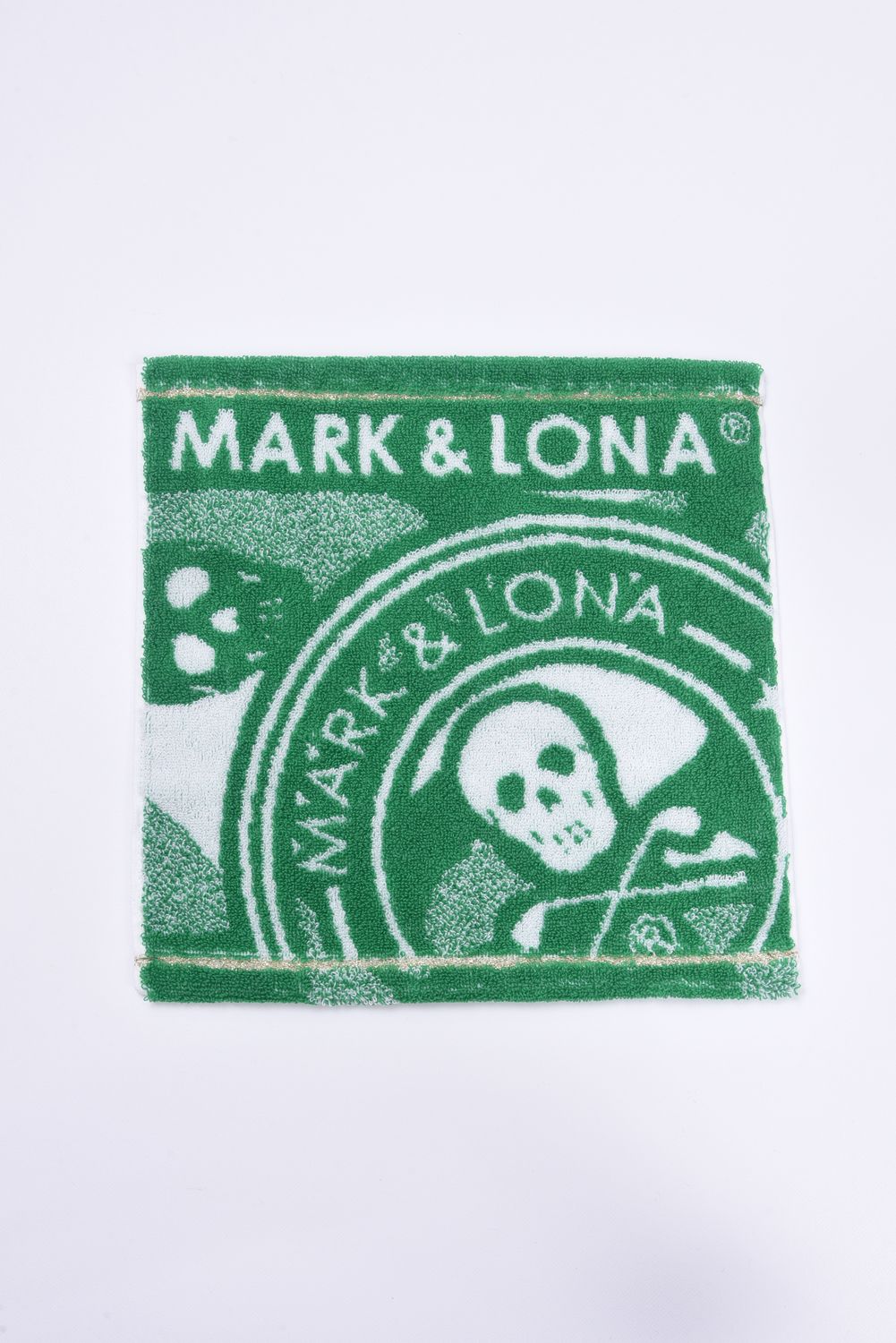 【プレゼント好適品】 HAND TOWEL(SMALL) / スカルカモフラージュ柄 今治 ハンドタオル (グリーン)