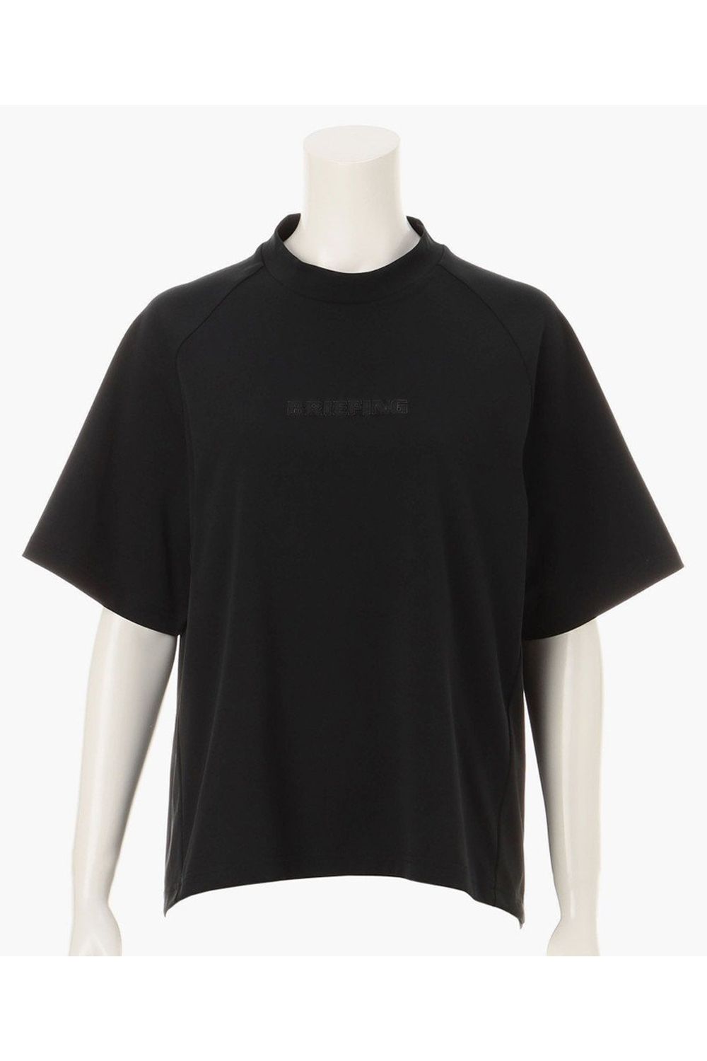 【26SS】【レディース】 WS STITCHED 3D LOGO HIGHNECK RF / 3Dブランドロゴ リラックスフィット ワントーン ハイネックシャツ (ブラック)