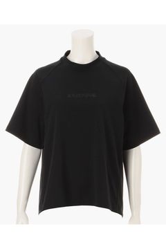 【26SS】【レディース】 WS STITCHED 3D LOGO HIGHNECK RF / 3Dブランドロゴ リラックスフィット ワントーン ハイネックシャツ (ブラック)