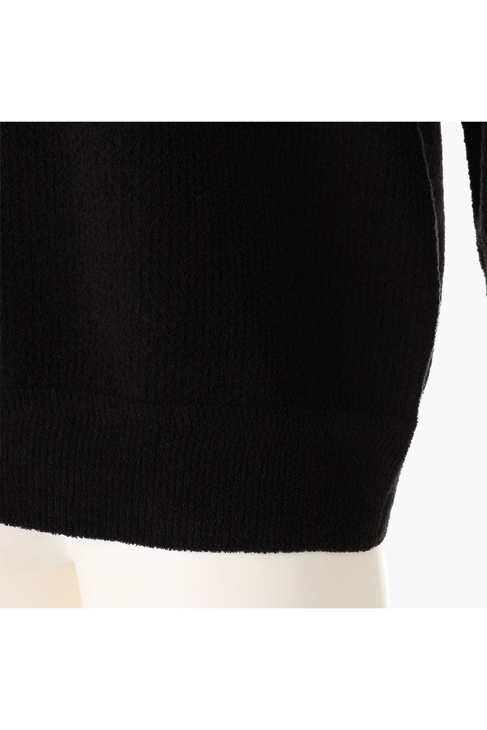 【26AW】 MEN’S AIRY YARN KNIT CREWNECK / エアリーファブリック ブランドロゴ クルーネックニット (ブラック)