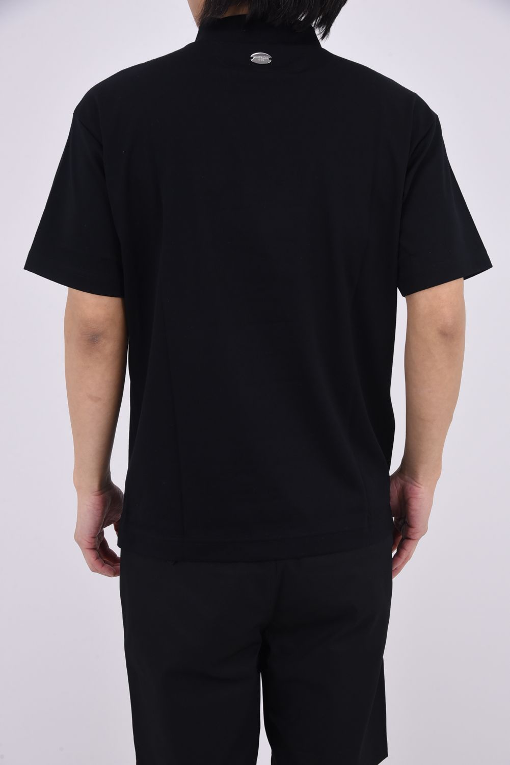 【2026SS 木村拓哉さん着用】 BLUR SIGN SPECTRUM PERFORMANCE MOCK / ブラープリント スワロフスキー モックネックTシャツ (ブラック)