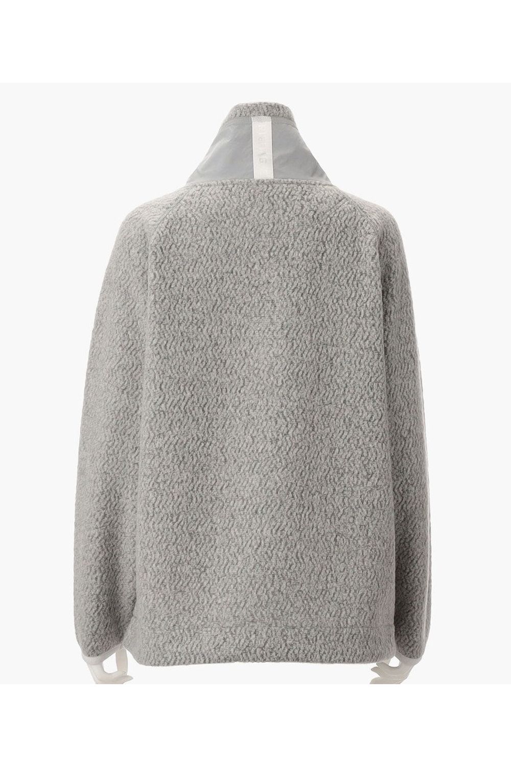 【25AW】【レディース】 WOMEN’S WOOL BOA HALFZIP TOP / ウールボアフリース ハイネック ハーフジップフーディー (ライトグレー)