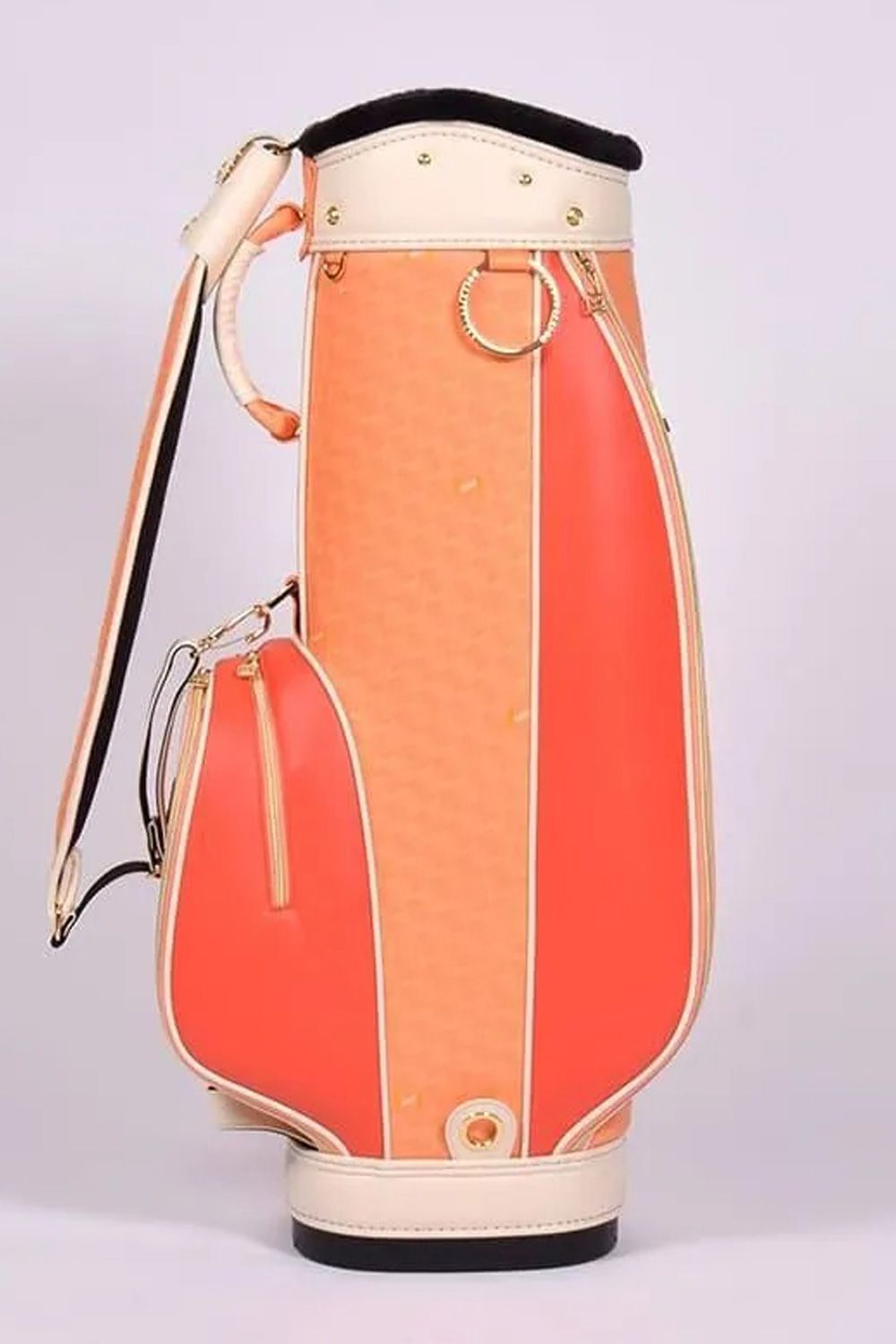 【26SS】【銀行振込・代金引換不可】【返品・交換不可】 RALLINA (ラリーナ) / ブランドオリジナルテキスタイル カートタイプ キャディバッグ （サンセット）*