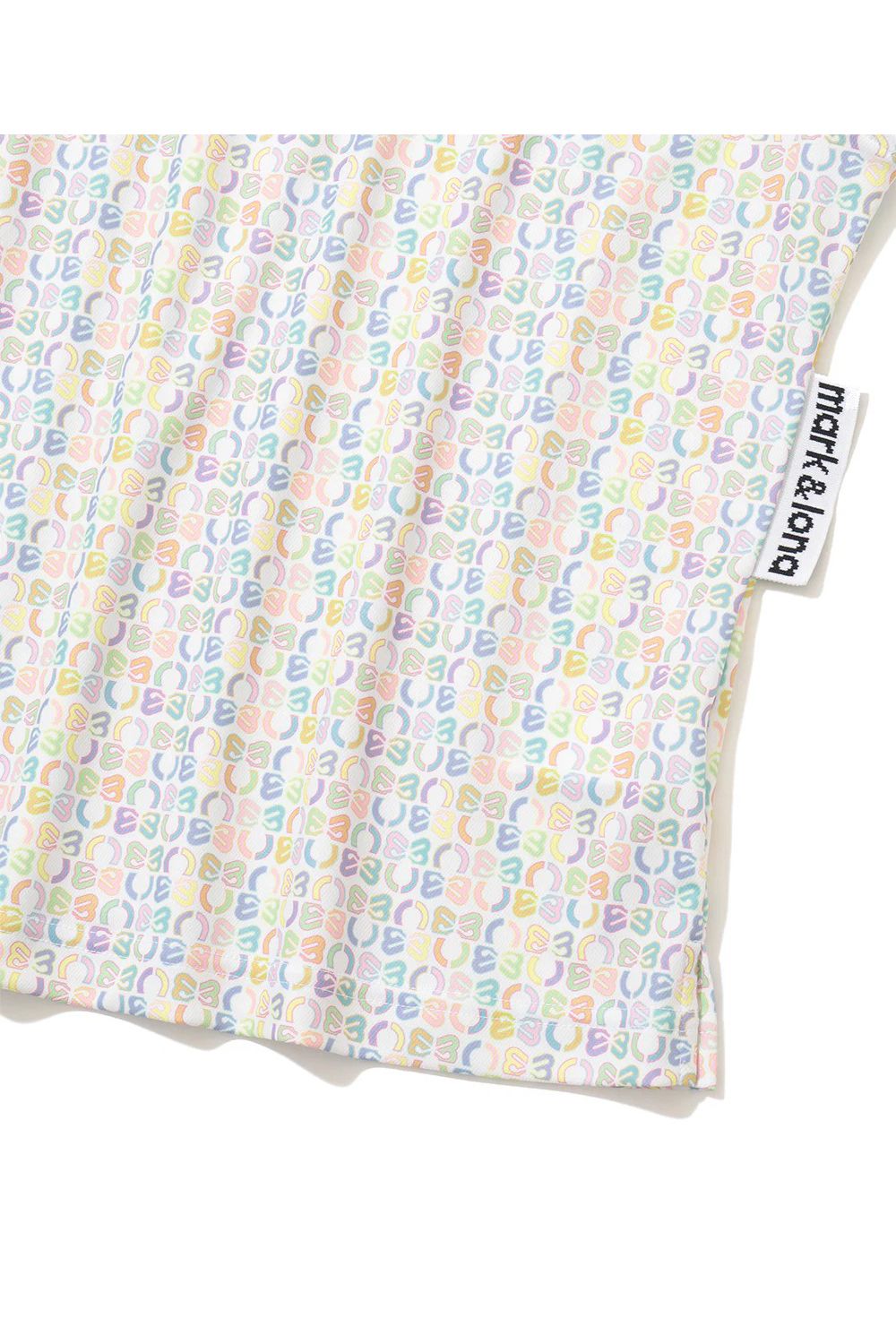 【26SS】【レディース】 RITMO MONOGRAM SLEEVELESS POLO / グラフィックロゴ総柄 ジャパンメイド ノースリーブポロシャツ (マルチ)