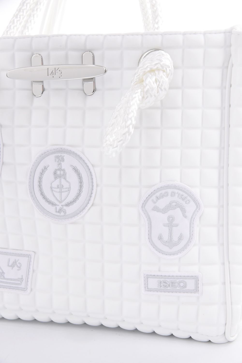 CLEAT TOTE mini TOM1003PA2 / クリート トート ミニバッグ スクエア （ホワイト/パッチ）*