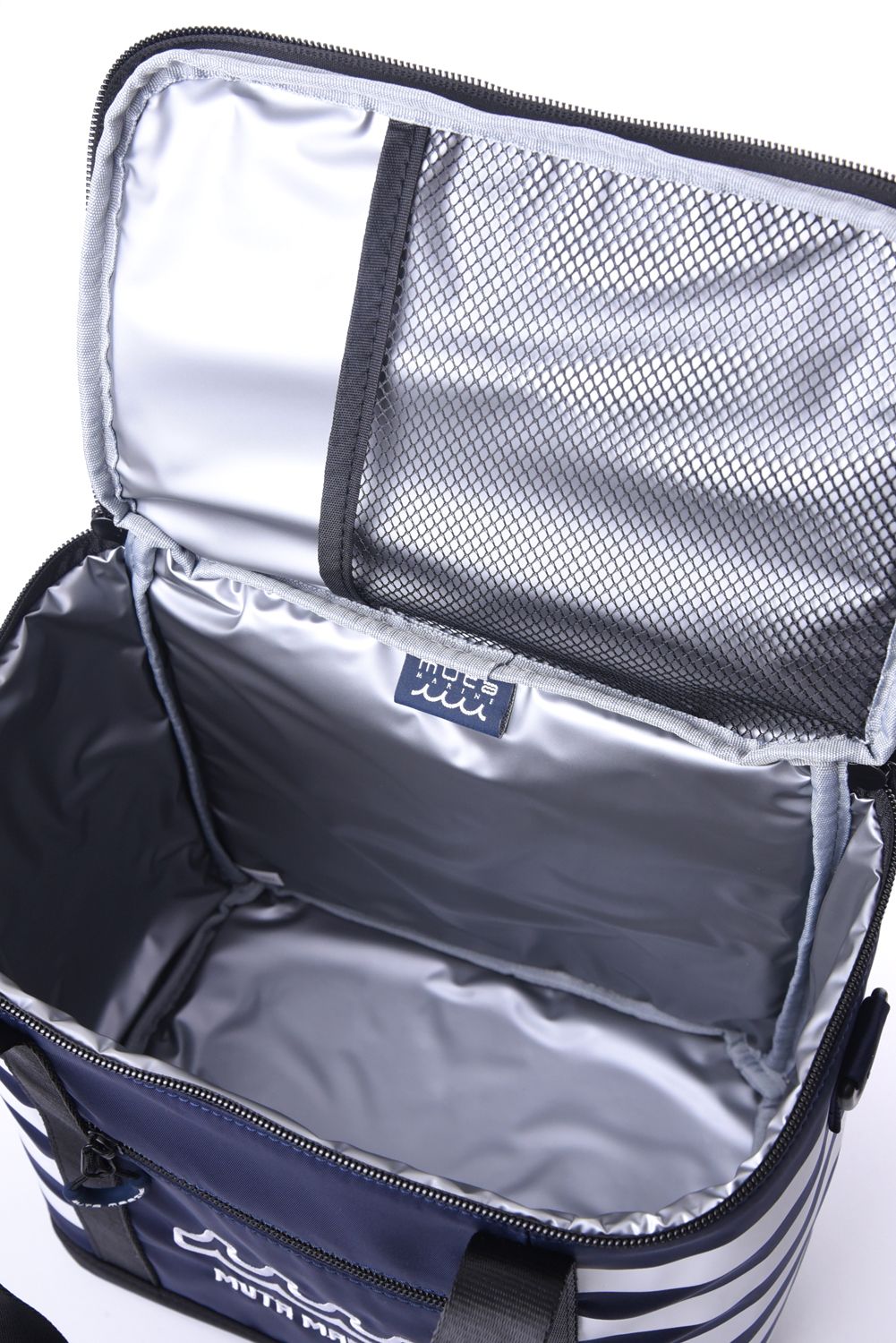 【26SS】 COOLER BAG / ボーダー保冷 ショルダーバッグ (ネイビー)