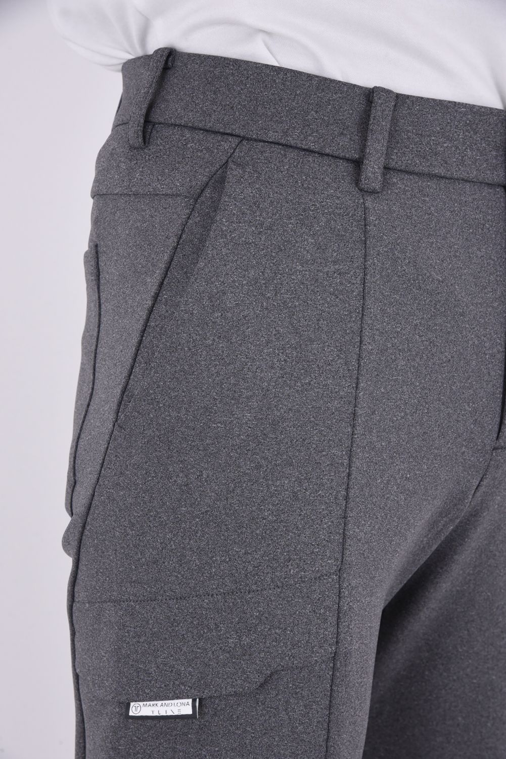 【26SS】【T-LINE】 CONTOUR FLEX CARGO JOGGER / モノトーン ポリエステルトリコット カーゴライクジョガーパンツ (グレー)