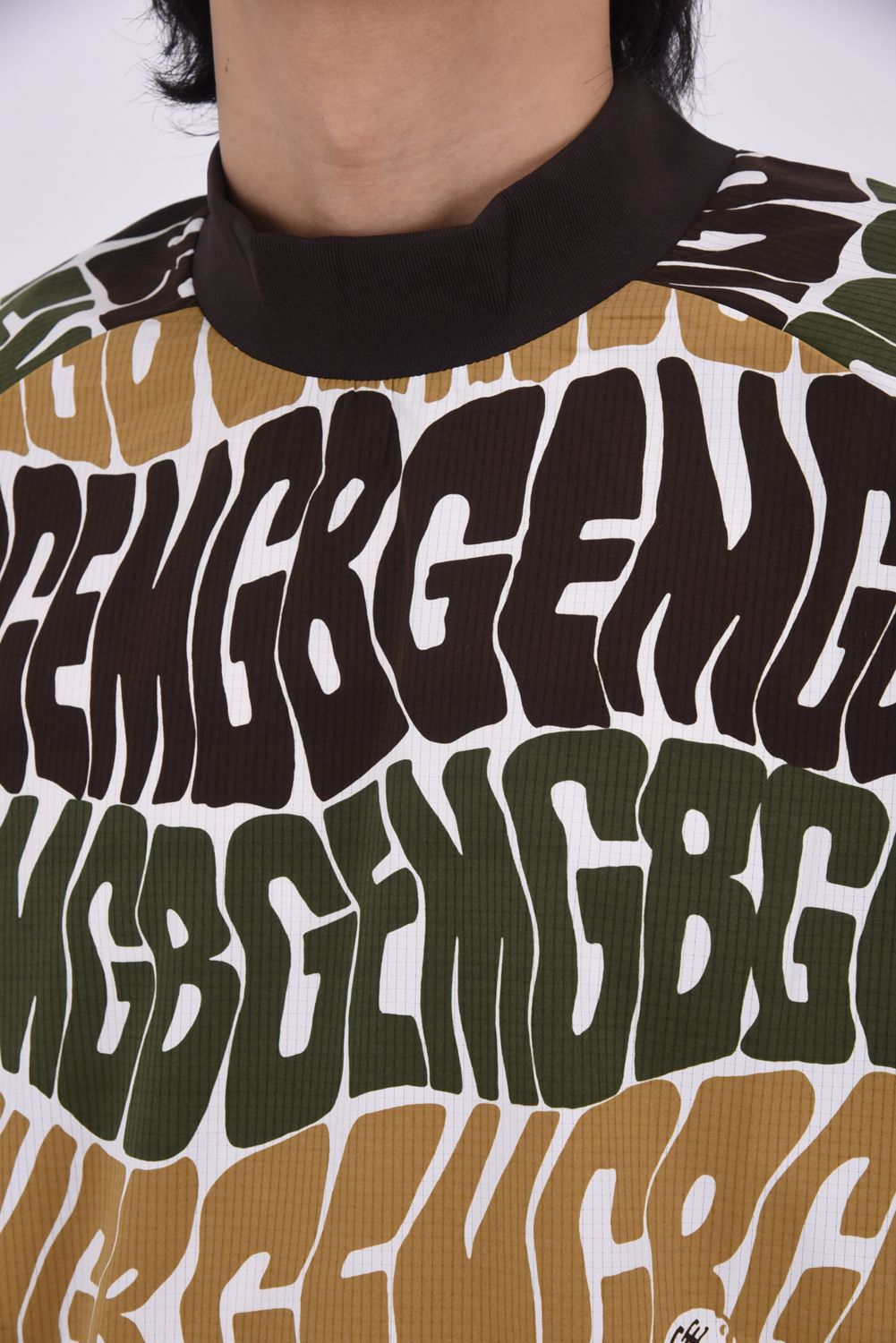 【26SS】 ORIGINAL PRINT MOCK NECK / オリジナルプリント モックネック （ベージュ）