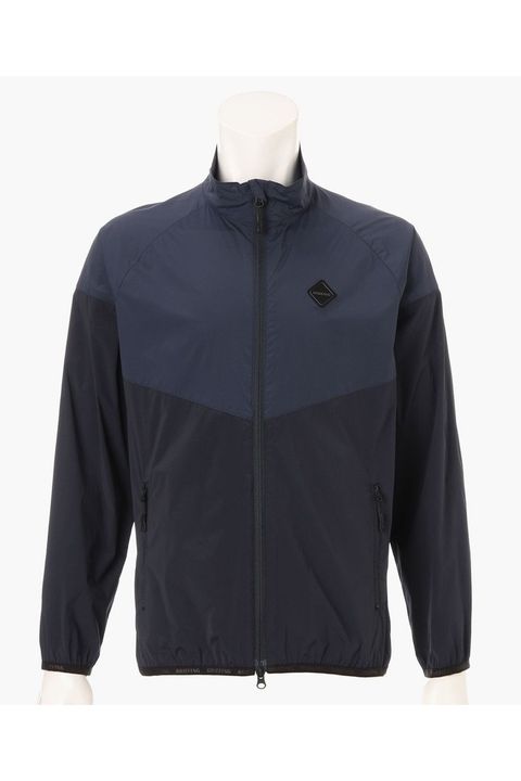 【26SS】 MEN'S BI-COLOR WIND BLOUSON / バイカラー スタンドカラーブルゾン (ネイビー)