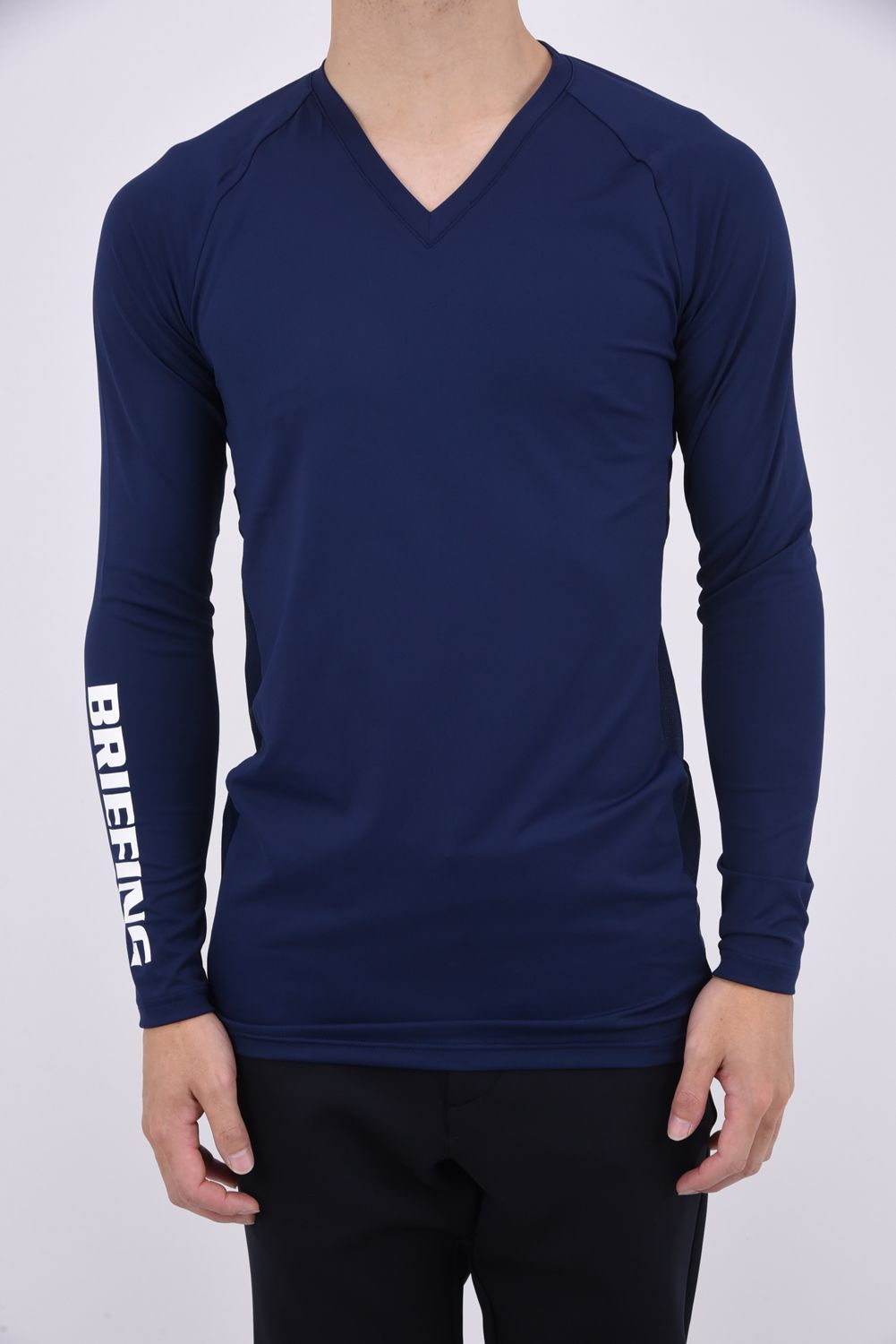 超激安 BRIEFING Vネック ブランドロゴ / SHIRT UNDER MENS - メンズウェア